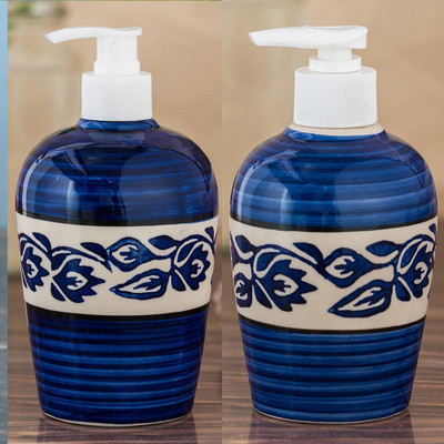 

Sforzi Ceramic soap dispenser combo 700 ml Lotion, Shampoo, Soap Dispenser(Multicolor)