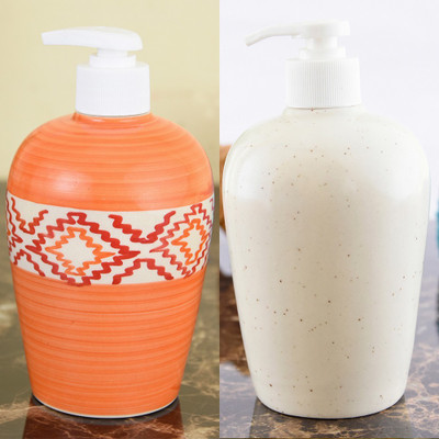 

Sforzi Ceramic soap dispenser combo 450 ml Lotion, Shampoo, Soap Dispenser(Multicolor)