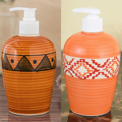 

Sforzi Ceramic soap dispenser combo 450 ml Lotion, Shampoo, Soap Dispenser(Multicolor)