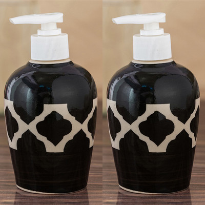 

Sforzi Ceramic soap dispenser combo 250 ml Lotion, Shampoo, Soap Dispenser(Multicolor)
