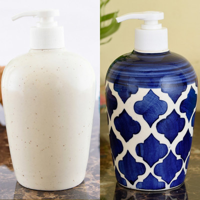 

Sforzi Ceramic soap dispenser combo 450 ml Lotion, Shampoo, Soap Dispenser(Multicolor)