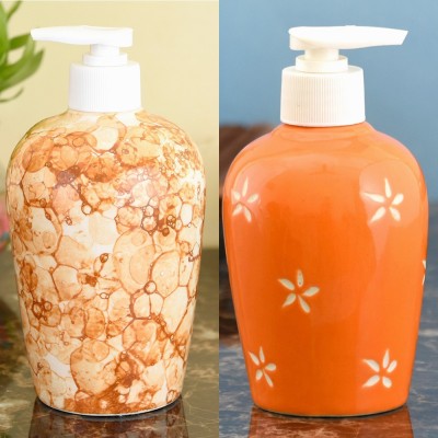 

Sforzi Ceramic soap dispenser combo 700 ml Lotion, Shampoo, Soap Dispenser(Multicolor)