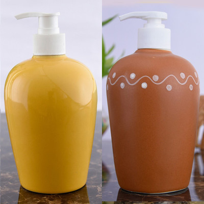 

Sforzi Ceramic soap dispenser combo 450 ml Lotion, Shampoo, Soap Dispenser(Multicolor)