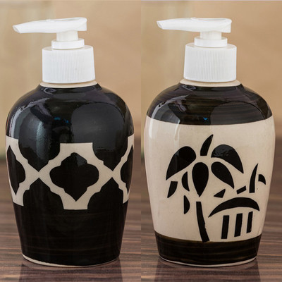 

Sforzi Ceramic soap dispenser combo 250 ml Lotion, Shampoo, Soap Dispenser(Multicolor)