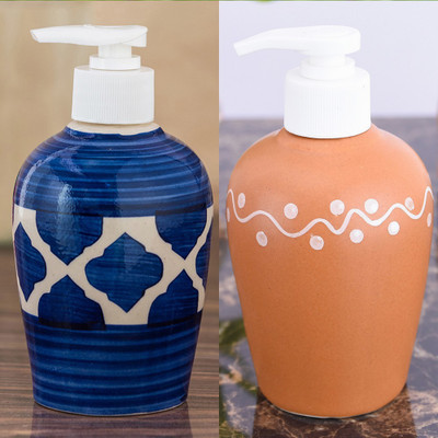 

Sforzi Ceramic soap dispenser combo 250 ml Lotion, Shampoo, Soap Dispenser(Multicolor)