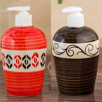 

Sforzi Ceramic soap dispenser combo 450 ml Lotion, Shampoo, Soap Dispenser(Multicolor)
