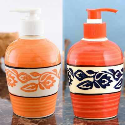 

Sforzi Ceramic soap dispenser combo 250 ml Lotion, Shampoo, Soap Dispenser(Multicolor)