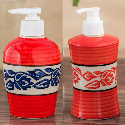 

Sforzi Ceramic soap dispenser combo 250 ml Lotion, Shampoo, Soap Dispenser(Multicolor)