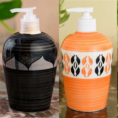 

Sforzi Ceramic soap dispenser combo 450 ml Lotion, Shampoo, Soap Dispenser(Multicolor)