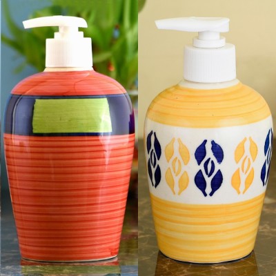 

Sforzi Ceramic soap dispenser combo 700 ml Lotion, Shampoo, Soap Dispenser(Multicolor)