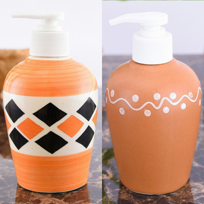 

Sforzi Ceramic soap dispenser combo 250 ml Lotion, Shampoo, Soap Dispenser(Multicolor)