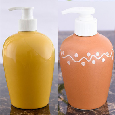 

Sforzi Ceramic soap dispenser combo 700 ml Lotion, Shampoo, Soap Dispenser(Multicolor)