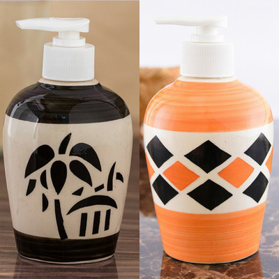 

Sforzi Ceramic soap dispenser combo 250 ml Lotion, Shampoo, Soap Dispenser(Multicolor)