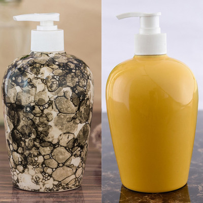 

Sforzi Ceramic soap dispenser combo 450 ml Lotion, Shampoo, Soap Dispenser(Multicolor)