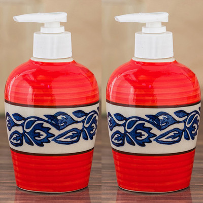 

Sforzi Ceramic soap dispenser combo 250 ml Lotion, Shampoo, Soap Dispenser(Multicolor)
