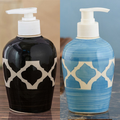 

Sforzi Ceramic soap dispenser combo 250 ml Lotion, Shampoo, Soap Dispenser(Multicolor)