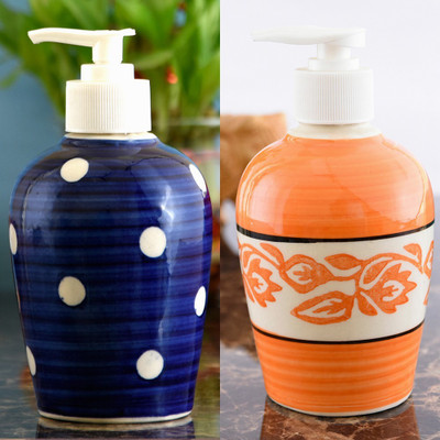 

Sforzi Ceramic soap dispenser combo 250 ml Lotion, Shampoo, Soap Dispenser(Multicolor)