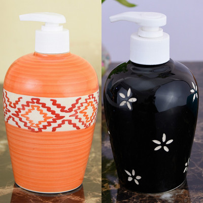 

Sforzi Ceramic soap dispenser combo 700 ml Lotion, Shampoo, Soap Dispenser(Multicolor)