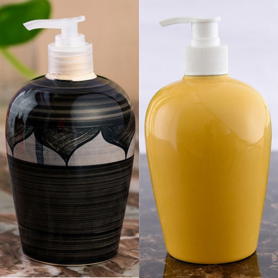 

Sforzi Ceramic soap dispenser combo 450 ml Lotion, Shampoo, Soap Dispenser(Multicolor)