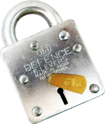 

HLI 7 lever DEFENCE GALVANIZED IRON (stainless steel keys) Padlock(Grey)