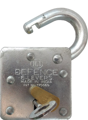 

HLI 5 lever DEFENCE GALVANIZED IRON (stainless steel keys) (50 m.m. size) Padlock(NA)