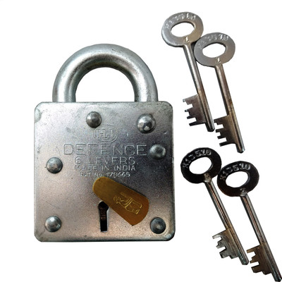 

HLI 7 lever DEFENCE GALVANIZED IRON (stainless steel keys + stainless steel body ) (75 m.m. size) Padlock(NA)