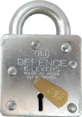 

HLI 6 lever DEFENCE GALVANIZED IRON (stainless steel keys) (65 m.m. size) Padlock(NA)