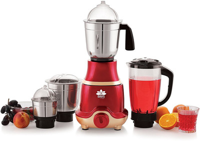 

BMS Lifestyle TAM-001 750-Watt 230 W Mixer Grinder(Red, 4 Jars)