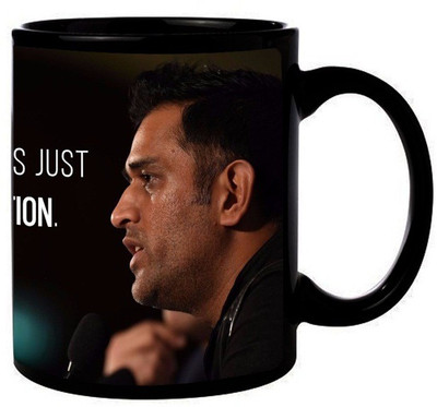 MUGKIN MS Dhoni Ceramic Coffee Mug(350 ml)