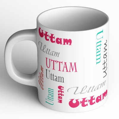 Abaronee Uttam b004 in name 001 Ceramic Coffee Mug(350 ml)