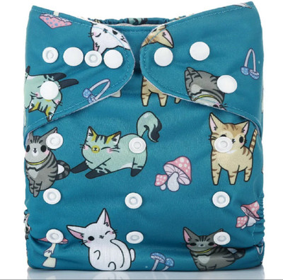 

SW Baby Reusable Adjustable Washable Cloth Diaper (3 - 36 Months) (Upto 15 Kgs, Blue