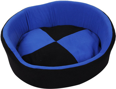

Aayra pet house wheel-02 L Pet Bed(Black, Royal Blue)