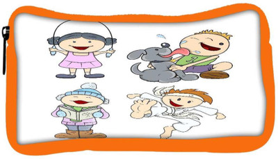 

Snoogg Eco Friendly Canvas Cute Cartoon Kids Student Pen Pencil Case Coin Purse Pouch Cosmetic Makeup Bag (ORANGE) Pouch(Multicolor)