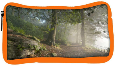 

Snoogg Eco Friendly Canvas White Forest Designer Student Pen Pencil Case Coin Purse Pouch Cosmetic Makeup Bag (ORANGE) Pouch(Multicolor)