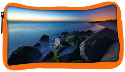 

Snoogg Eco Friendly Canvas Nite Beach View Designer Student Pen Pencil Case Coin Purse Pouch Cosmetic Makeup Bag (ORANGE) Pouch(Multicolor)