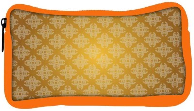 

Snoogg Eco Friendly Canvas Lite Yellow Pattern Designer Student Pen Pencil Case Coin Purse Pouch Cosmetic Makeup Bag (ORANGE) Pouch(Multicolor)