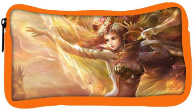 

Snoogg Eco Friendly Canvas Women Fantasy Designer Student Pen Pencil Case Coin Purse Pouch Cosmetic Makeup Bag (ORANGE) Pouch(Multicolor)
