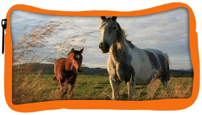 

Snoogg Eco Friendly Canvas Multicolor Horse Designer Student Pen Pencil Case Coin Purse Pouch Cosmetic Makeup Bag (ORANGE) Pouch(Multicolor)
