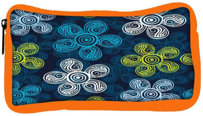 

Snoogg Eco Friendly Canvas Multicolor Flowers Designer Student Pen Pencil Case Coin Purse Pouch Cosmetic Makeup Bag (ORANGE) Pouch(Multicolor)