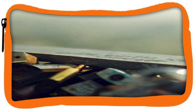 

Snoogg Eco Friendly Canvas Locker Bridge Student Pen Pencil Case Coin Purse Pouch Cosmetic Makeup Bag (ORANGE) Pouch(Multicolor)