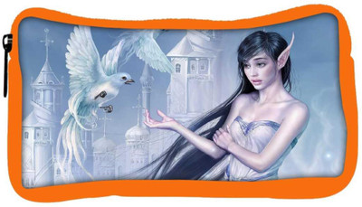 

Snoogg Eco Friendly Canvas Elf Girl Designer Student Pen Pencil Case Coin Purse Pouch Cosmetic Makeup Bag (ORANGE) Pouch(Multicolor)