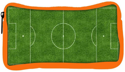 Snoogg Eco Friendly Canvas Football Field Student Pen Pencil Case Coin Purse Pouch Cosmetic Makeup Bag (ORANGE) Pouch(Multicolor) Flipkart