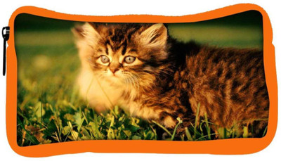 

Snoogg Eco Friendly Canvas Persian Cat Designer Student Pen Pencil Case Coin Purse Pouch Cosmetic Makeup Bag (ORANGE) Pouch(Multicolor)