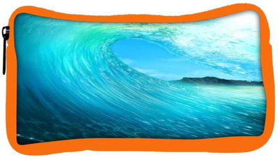 

Snoogg Eco Friendly Canvas Waves Sea Student Pen Pencil Case Coin Purse Pouch Cosmetic Makeup Bag (ORANGE) Pouch(Multicolor)