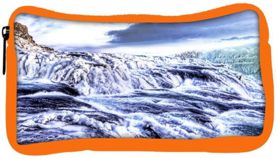 

Snoogg Eco Friendly Canvas Sea View Designer Student Pen Pencil Case Coin Purse Pouch Cosmetic Makeup Bag (ORANGE) Pouch(Multicolor)