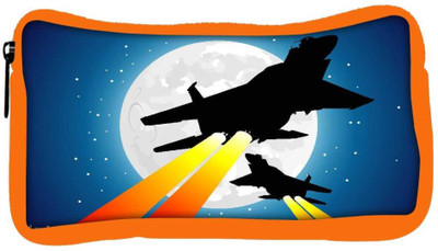 

Snoogg Eco Friendly Canvas Moon And Jet Fighters Student Pen Pencil Case Coin Purse Pouch Cosmetic Makeup Bag (ORANGE) Pouch(Multicolor)