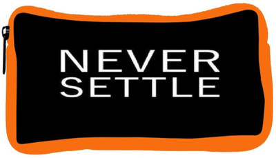 

Snoogg Eco Friendly Canvas Never Settle Student Pen Pencil Case Coin Purse Pouch Cosmetic Makeup Bag (ORANGE) Pouch(Multicolor)