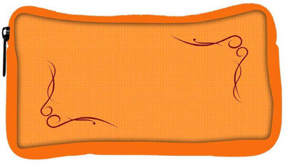 

Snoogg Eco Friendly Canvas Curves On Woven Texture Designer Student Pen Pencil Case Coin Purse Pouch Cosmetic Makeup Bag (ORANGE) Pouch(Multicolor)