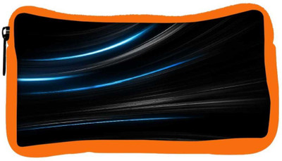

Snoogg Eco Friendly Canvas Blue Light In Black Background Designer Student Pen Pencil Case Coin Purse Pouch Cosmetic Makeup Bag (ORANGE) Pouch(Multicolor)