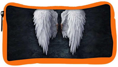 

Snoogg Eco Friendly Canvas Broken Angel Wings Designer Student Pen Pencil Case Coin Purse Pouch Cosmetic Makeup Bag (ORANGE) Pouch(Multicolor)